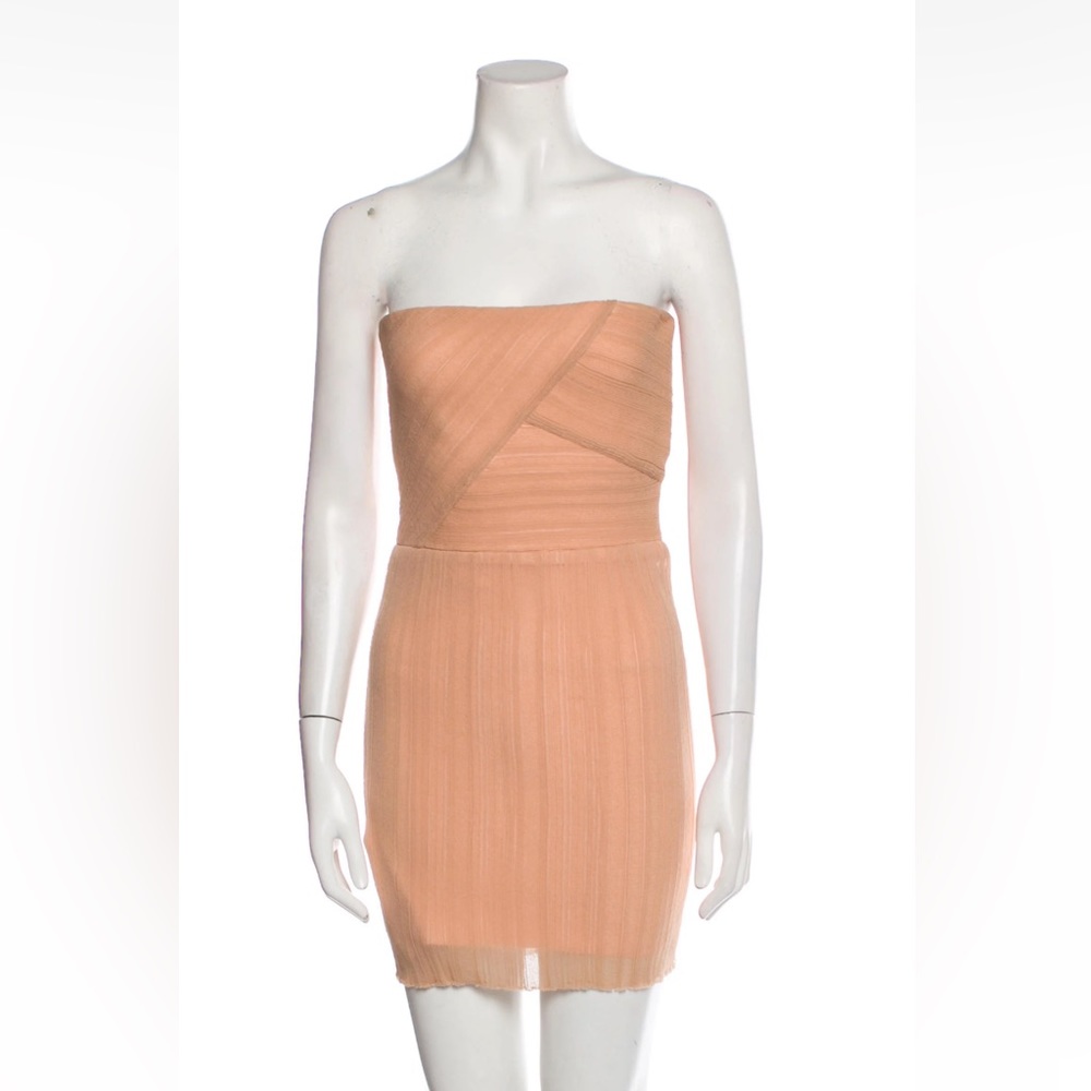 Herve Leger Small Neutral Strapless mini BNWT